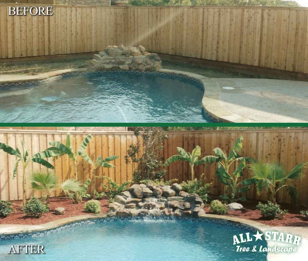 before-after pool decor